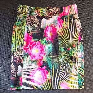 Mario Serrani Multicolor Patterned Hi Waisted Skirt - 6